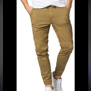 DU/ER Men's No Sweat Slim Fit Jogger Pants Khaki Brown 30 X 29 J2